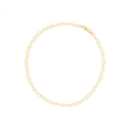 10K Gold Heart Anklet