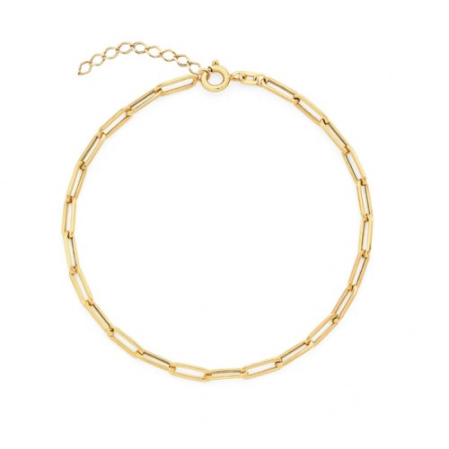 10K Paperclip Chain Bracelet