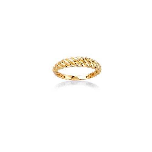 10K Croissant Thin Ring