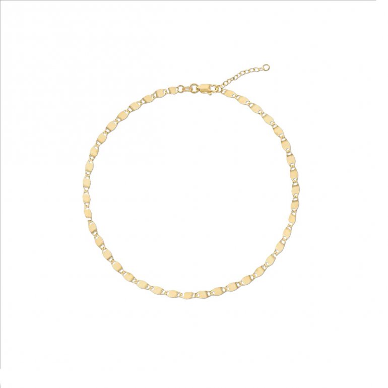 10K Valentino Chain Anklet