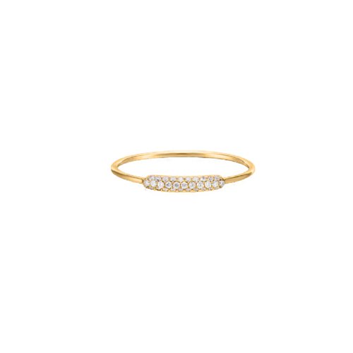 14K Diamond Pave Sleeve Ring