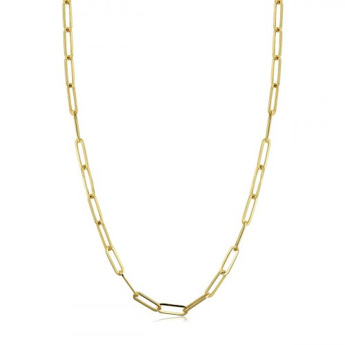 14K Paperclip Chain