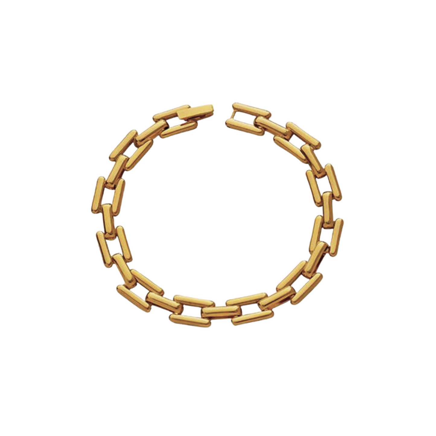 Square Link Gold PVD Bracelet