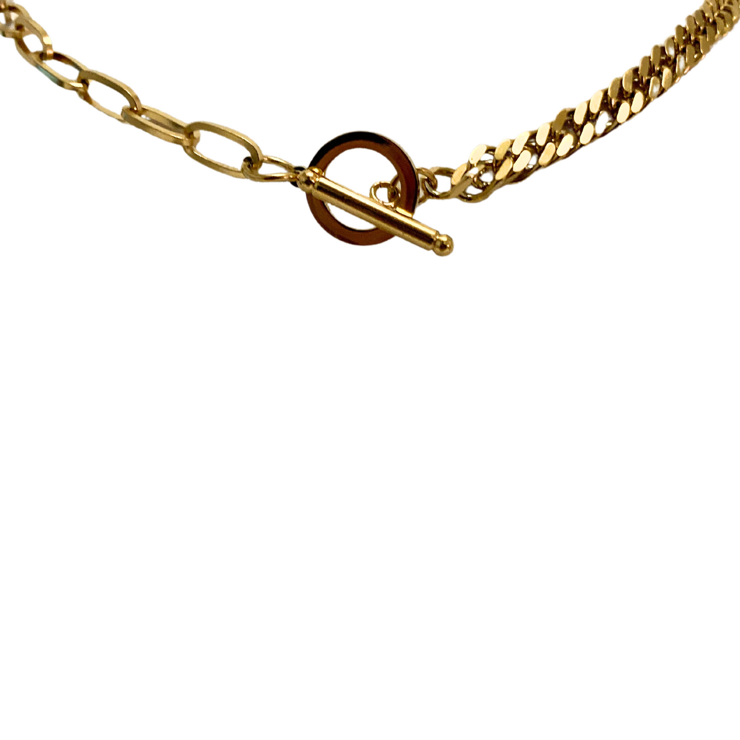 Dual Link Chain Gold PVD Necklace