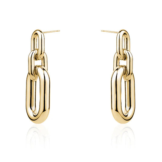 Gold Bold Chain Earrings