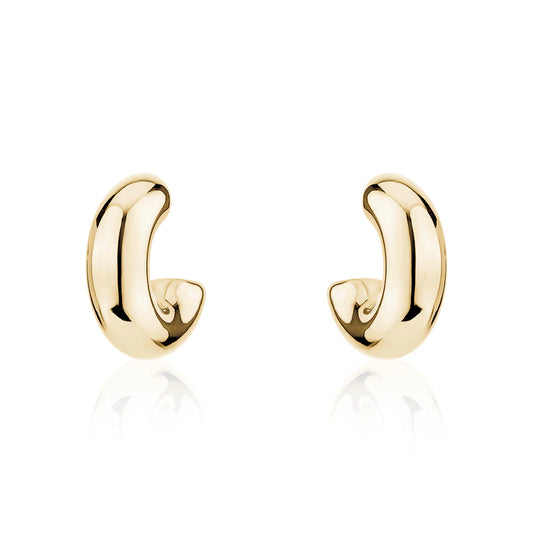 Gold Medium Bold Hoops