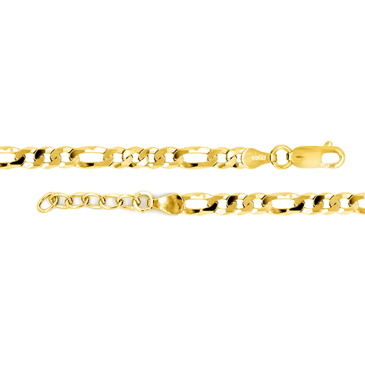 Gold Vermeil Figaro Chain Anklet