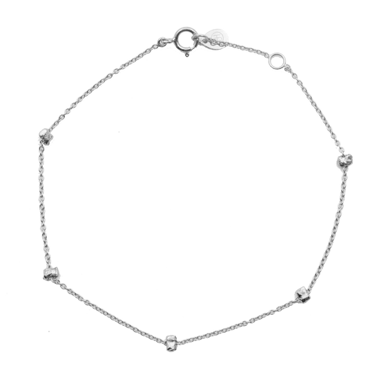 Sterling Silver Plain Nugget Bracelet