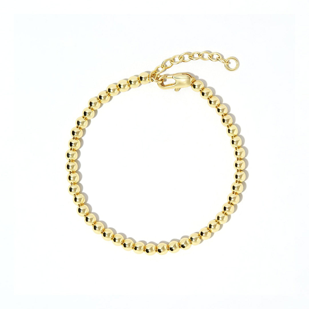 Gold Vermeil Ball Bracelet 4MM