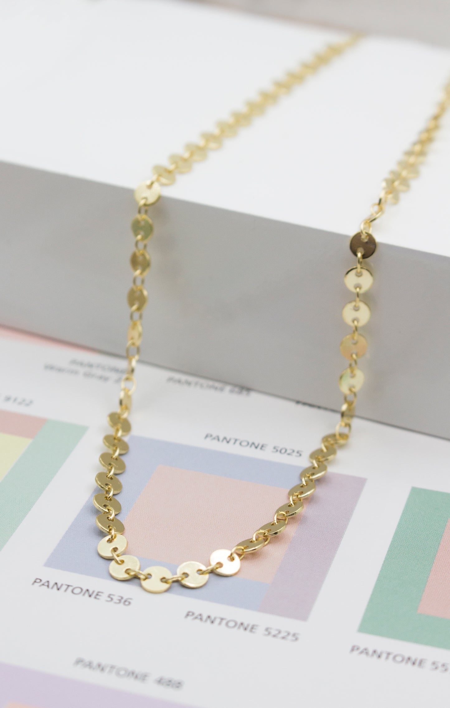 Gold Vermeil Disc Link Choker