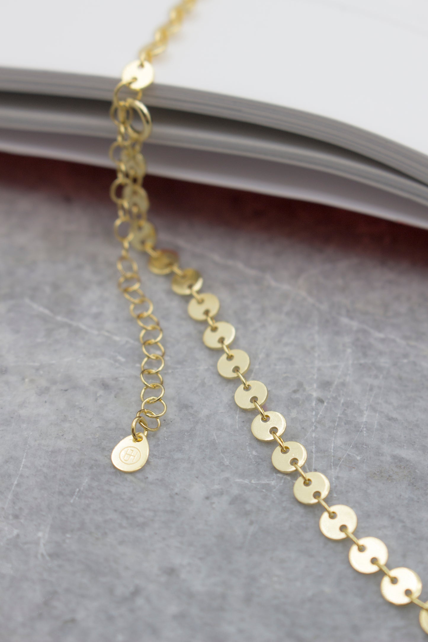 Gold Vermeil Disc Link Choker