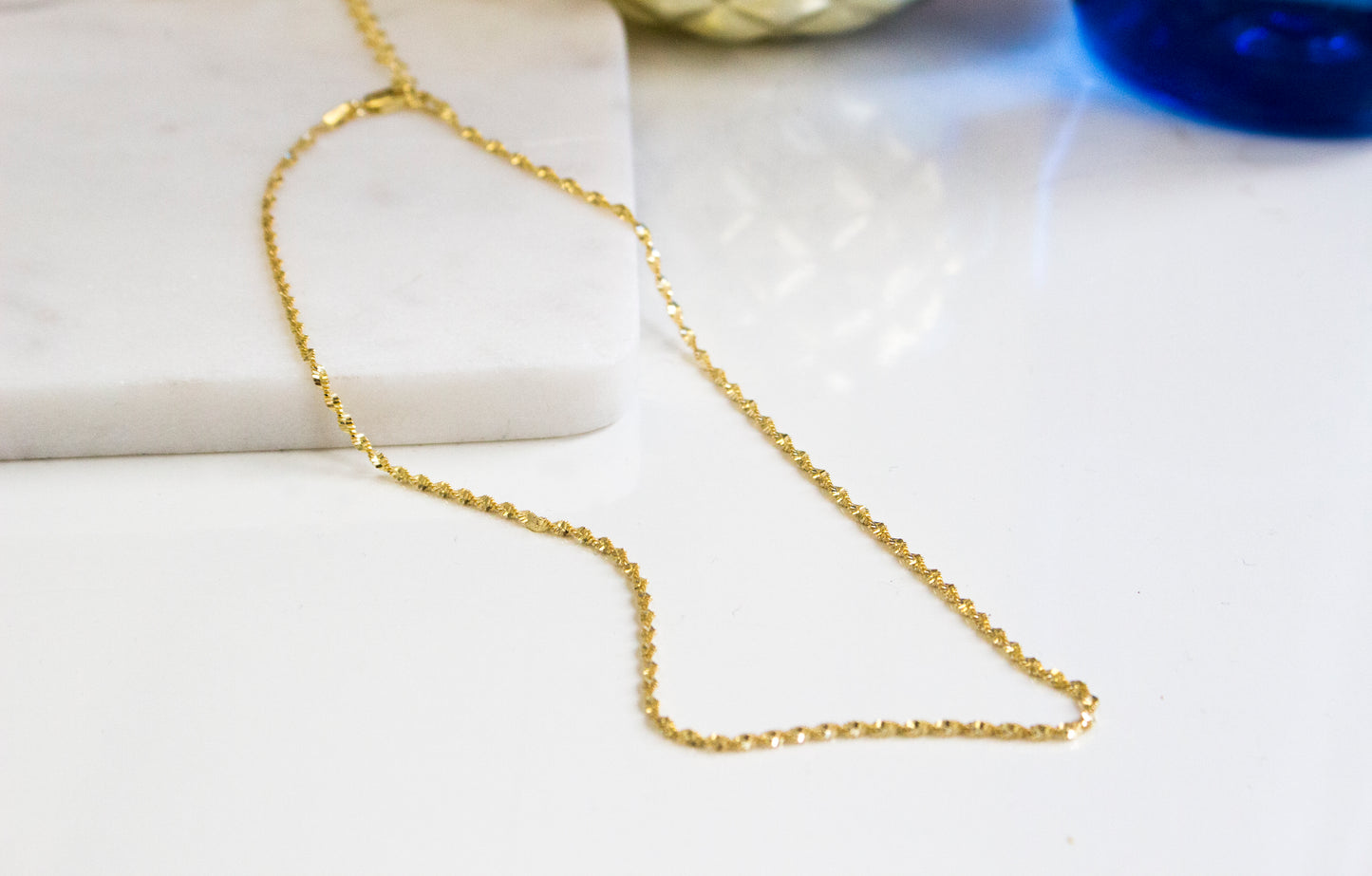 Gold Vermeil Twisted Chain Choker