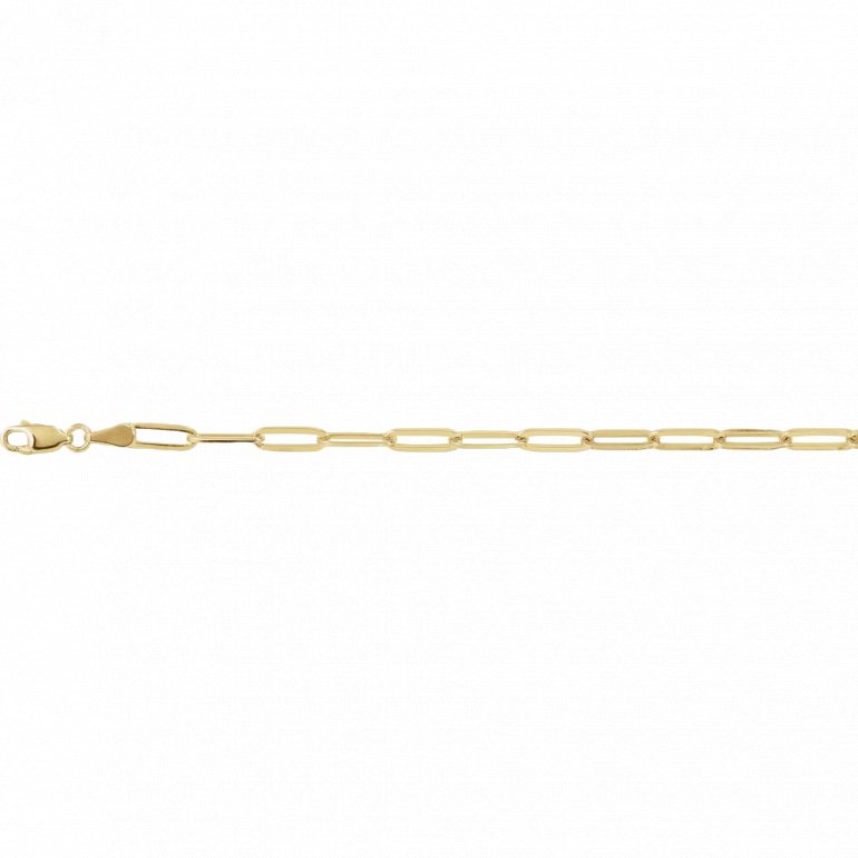 Gold Vermeil Paperclip Anklet