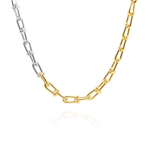 Gold Vermeil Two-Tone Tiffany Hardware Chain