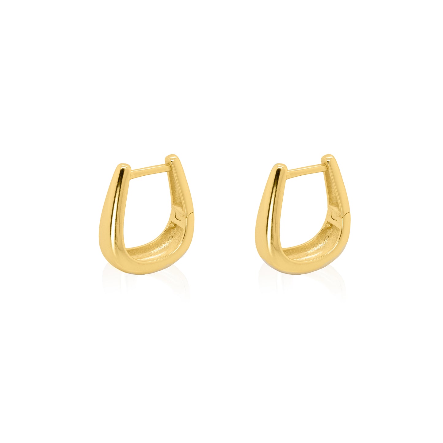 Gold Vermeil Tapered "U" Shaped Huggies