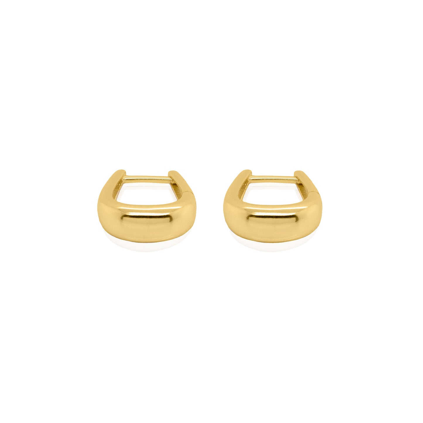 Gold Vermeil Tapered "U" Shaped Huggies