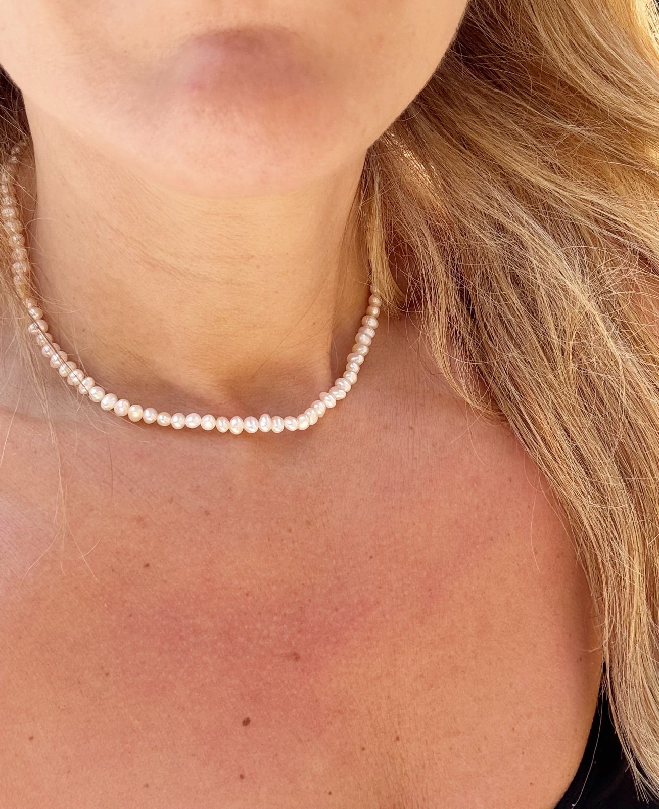 Gold Filled Clasp Freshwater Pearl Chain