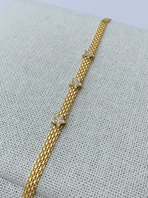 Gold Vermeil Bismark Star Chain Bracelet