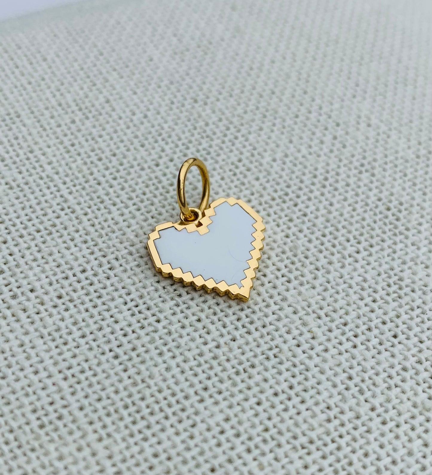 Gold Vermeil Electric Heart Charm