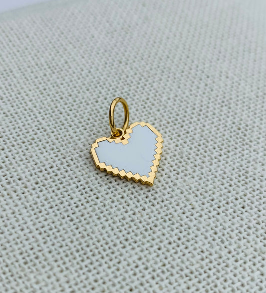 Gold Vermeil Electric Heart Charm