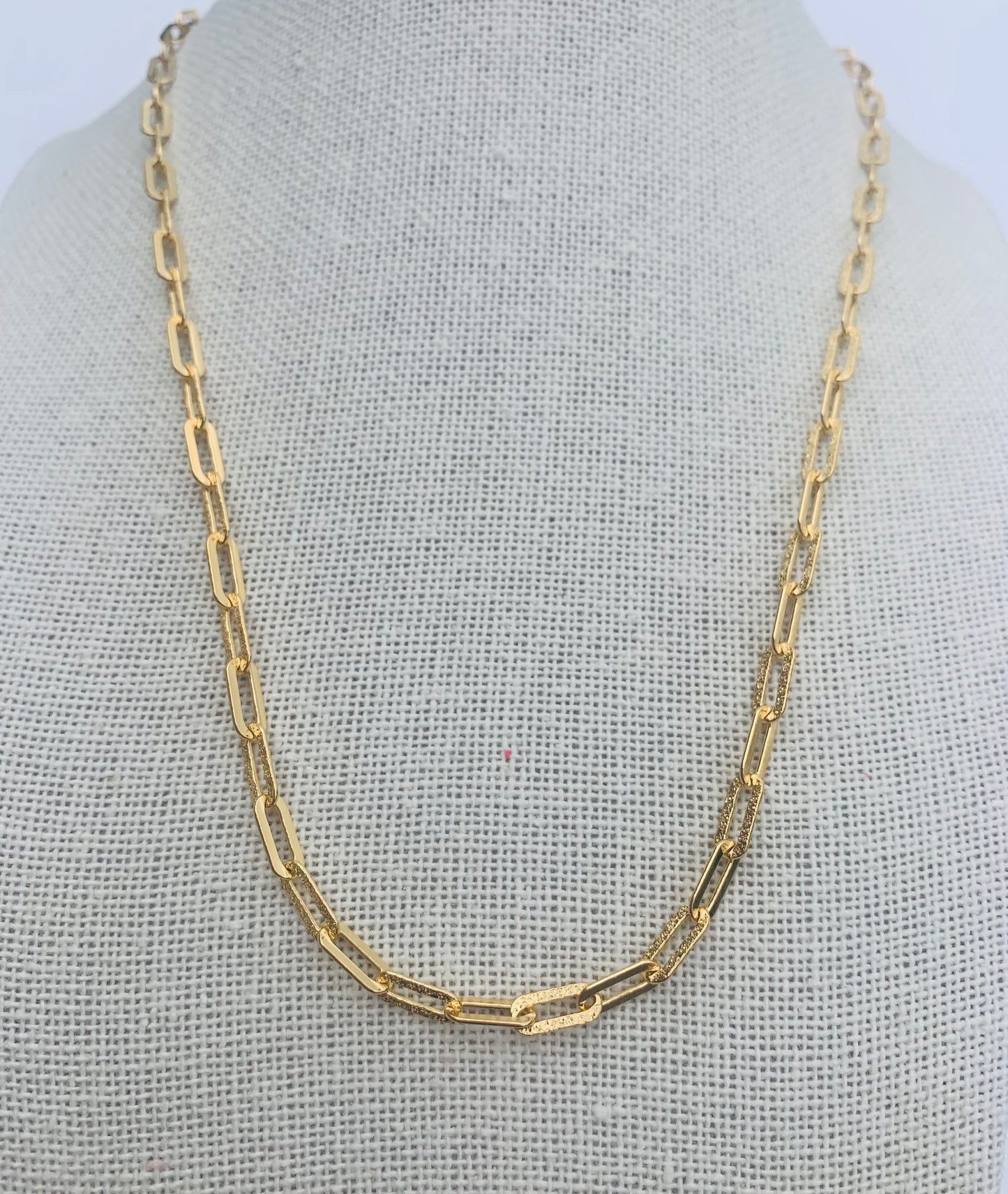 Gold Vermeil Paperclip Radiant Link Chain