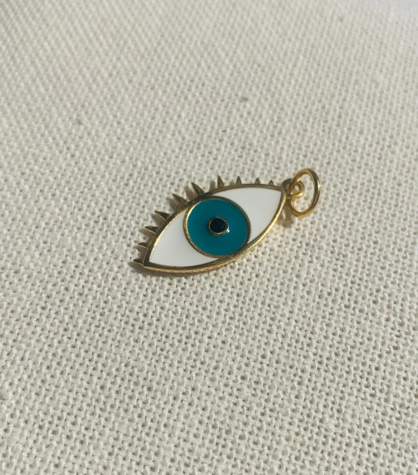 Gold Vermeil Darling Evil Eye Charm