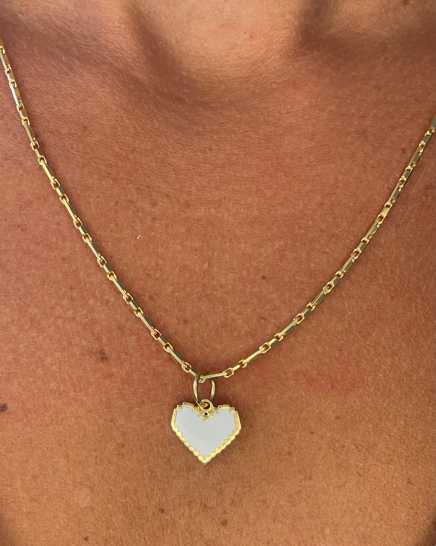 Gold Vermeil Electric Heart Charm