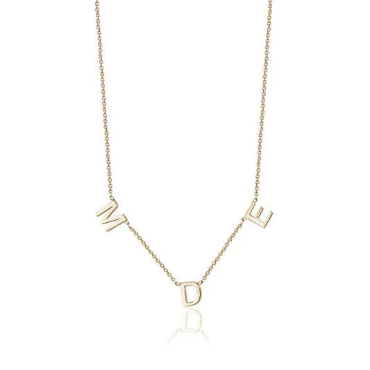 Gold Vermeil Custom Monogram Necklace