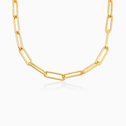 Gold Vermeil Paperclip Chain 4.7MM