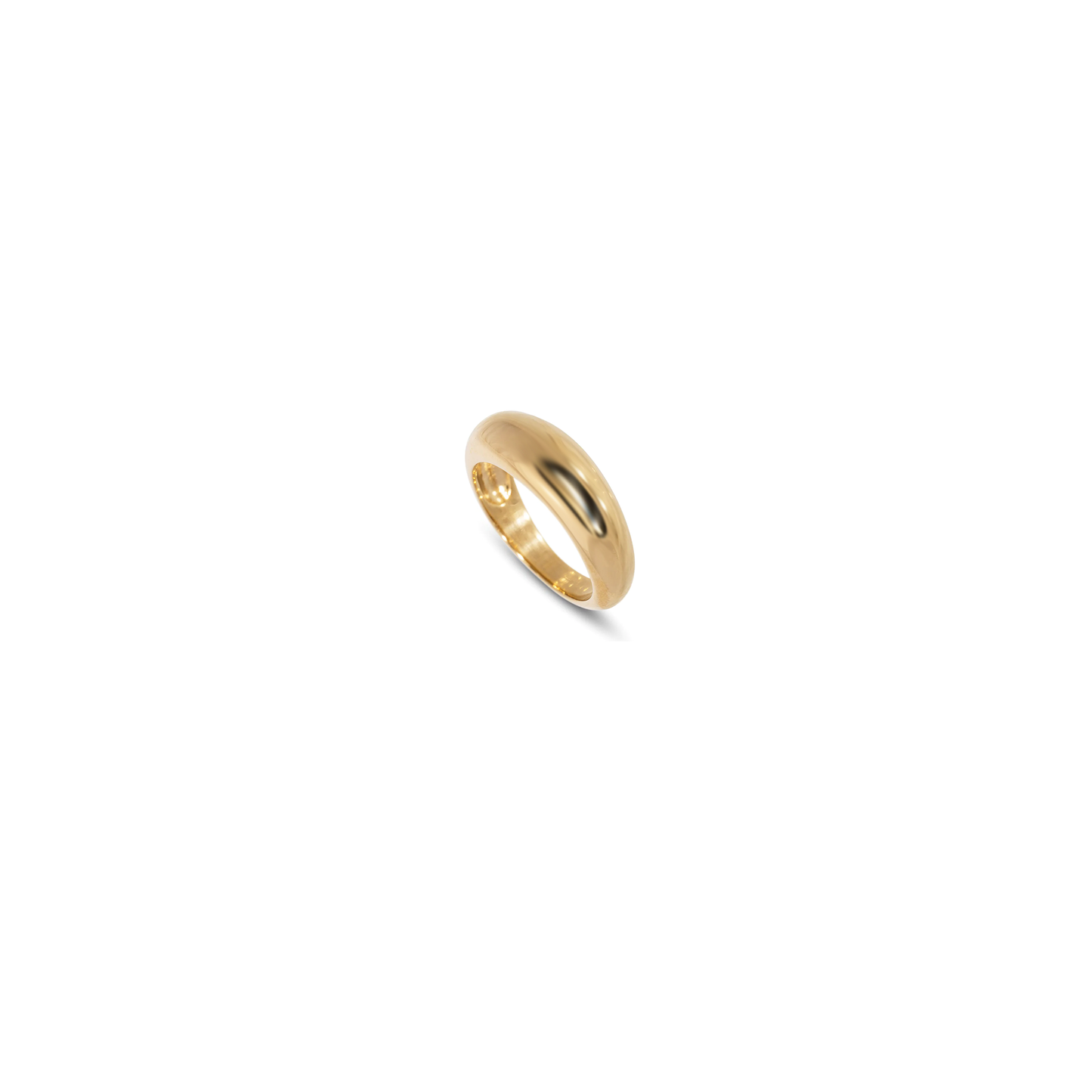 Gold Vermeil Dome Puffed Ring