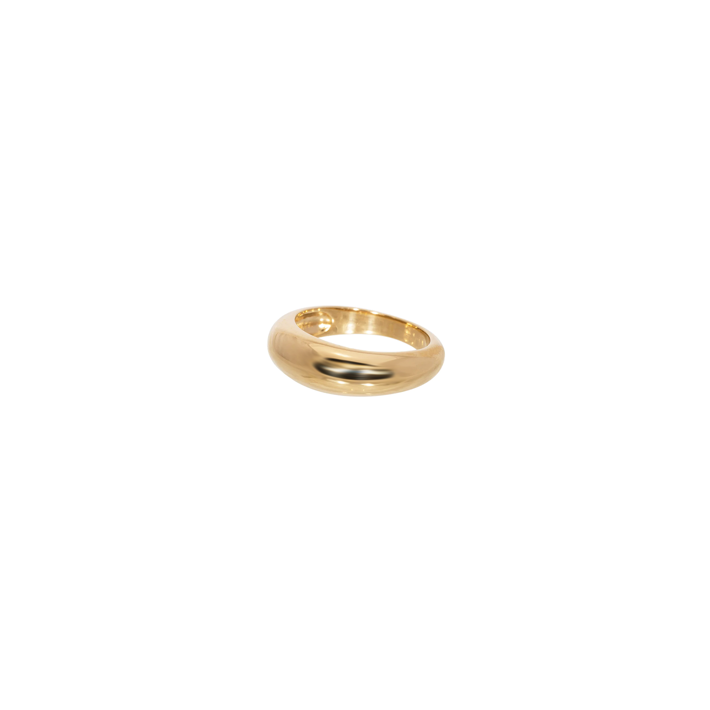 Gold Vermeil Dome Puffed Ring