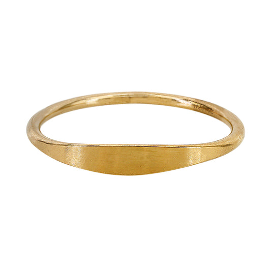 Gold Filled Thin Signet Ring