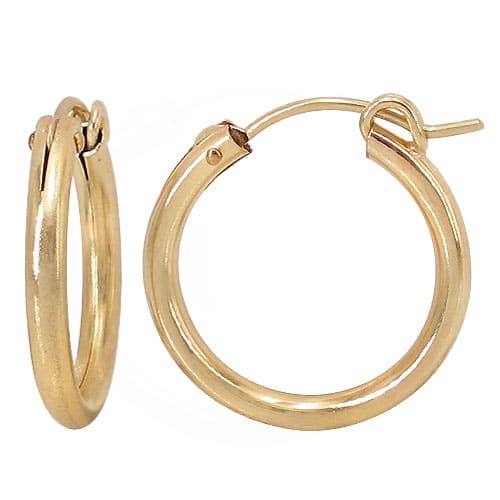 Gold Filled Tube Hoops