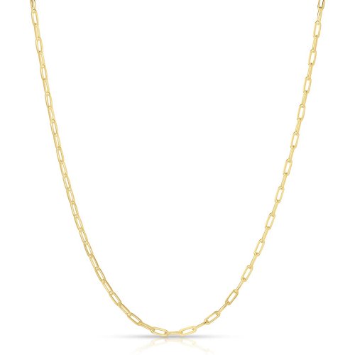 Gold Vermeil Paperclip Chain 1.8MM