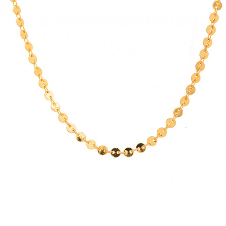 Gold Vermeil Disc Link Choker