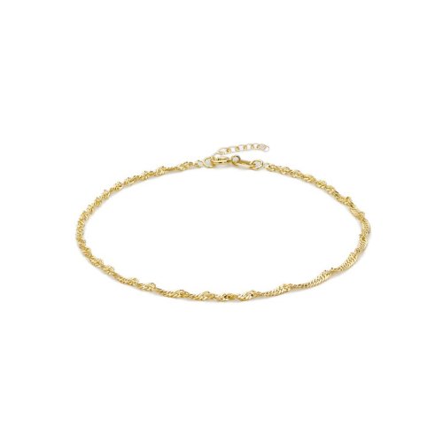 Gold Vermeil Singapore Chain Bracelet