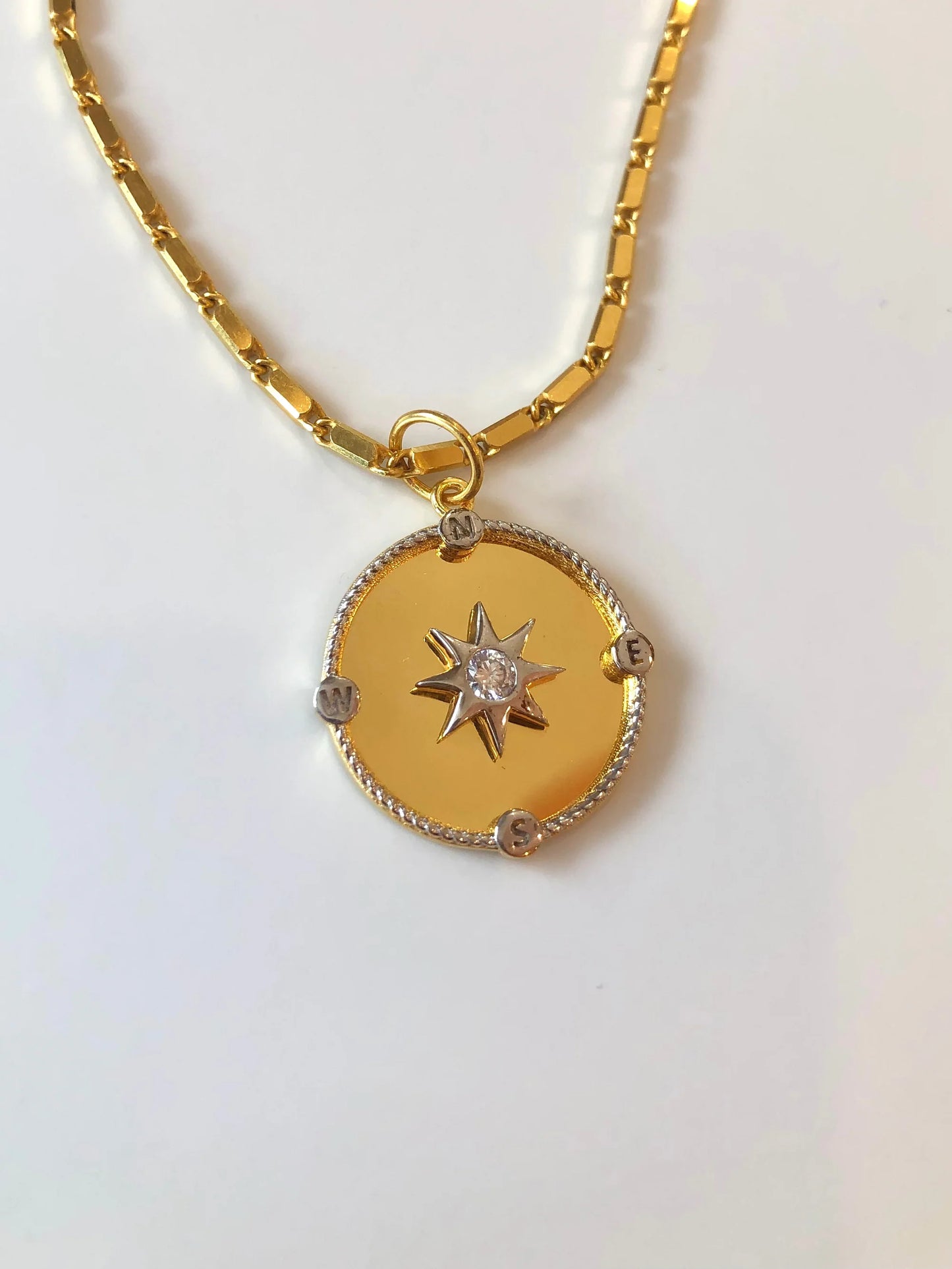 Gold Vermeil Inner Compass Charm