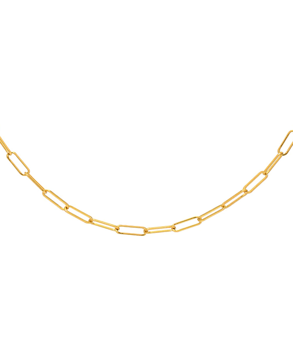 Gold Vermeil Paperclip Chain 4.7MM