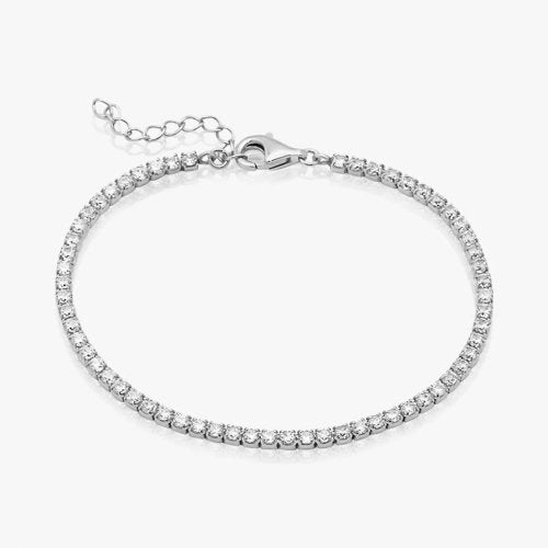 Sterling Silver CZ Tennis Bracelet