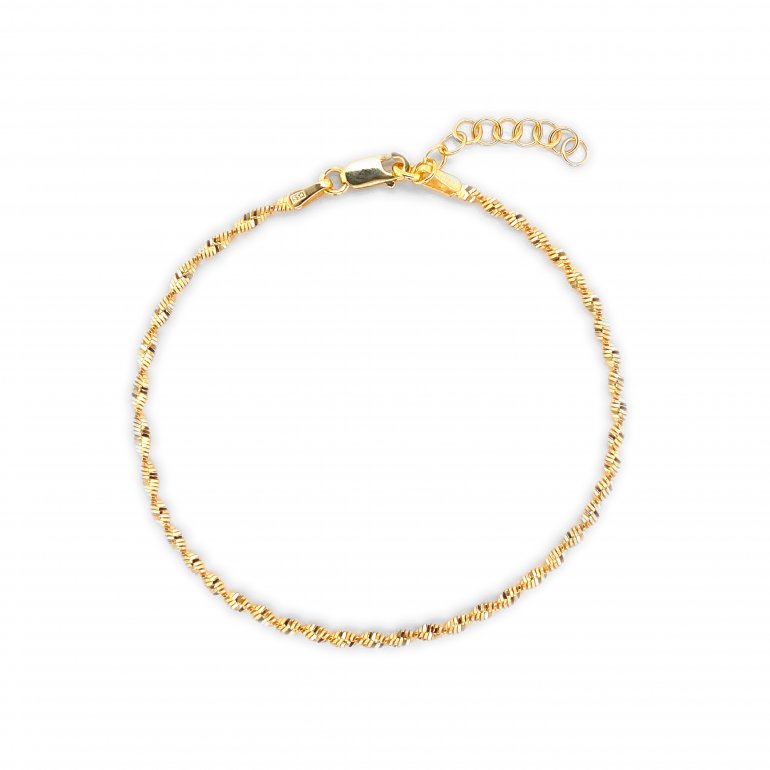 Gold Vermeil Twisted Chain Bracelet